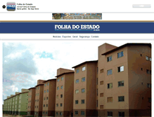 Tablet Screenshot of jornalfolhadoestado.com